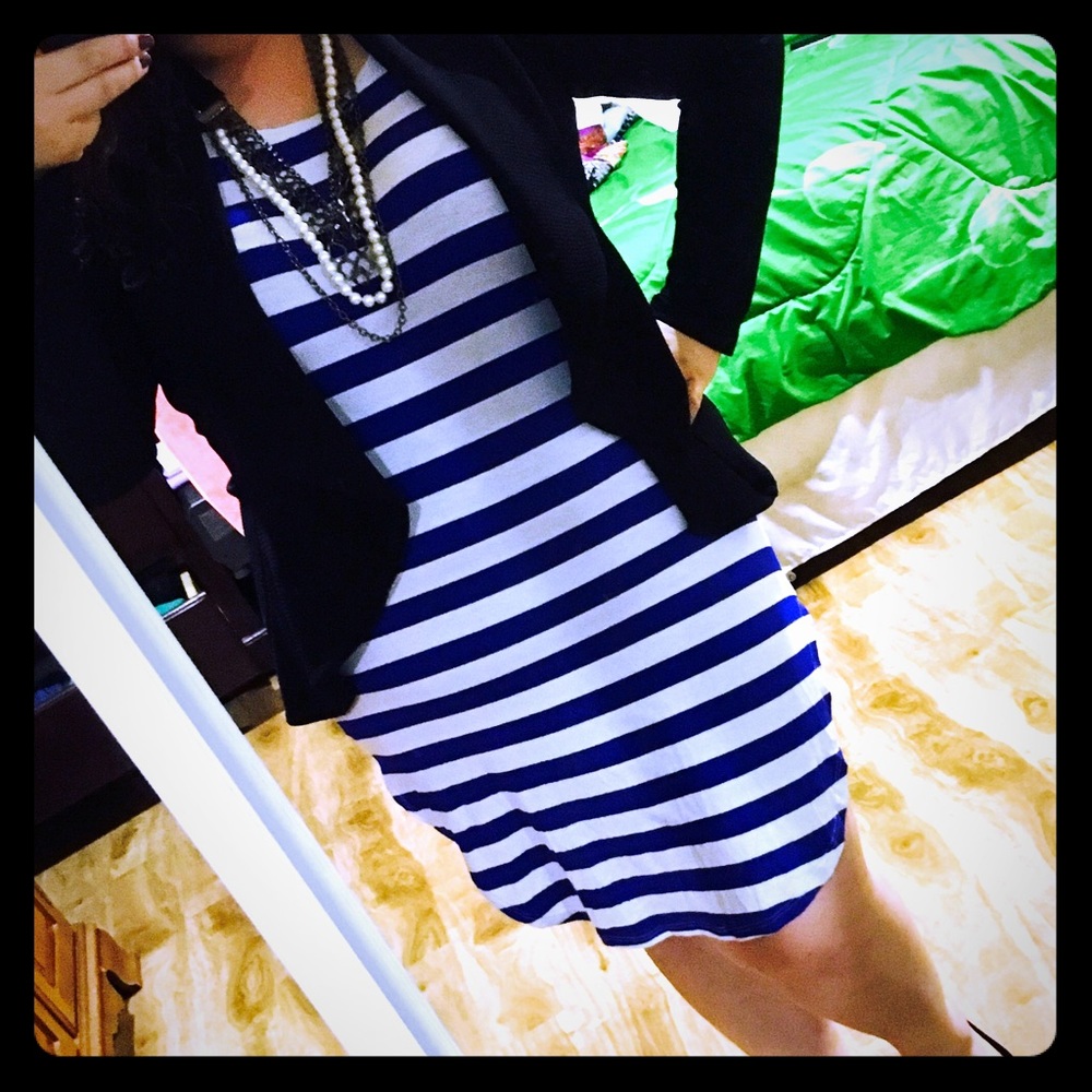 Blue/ White Dress