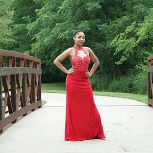 Red prom dress
