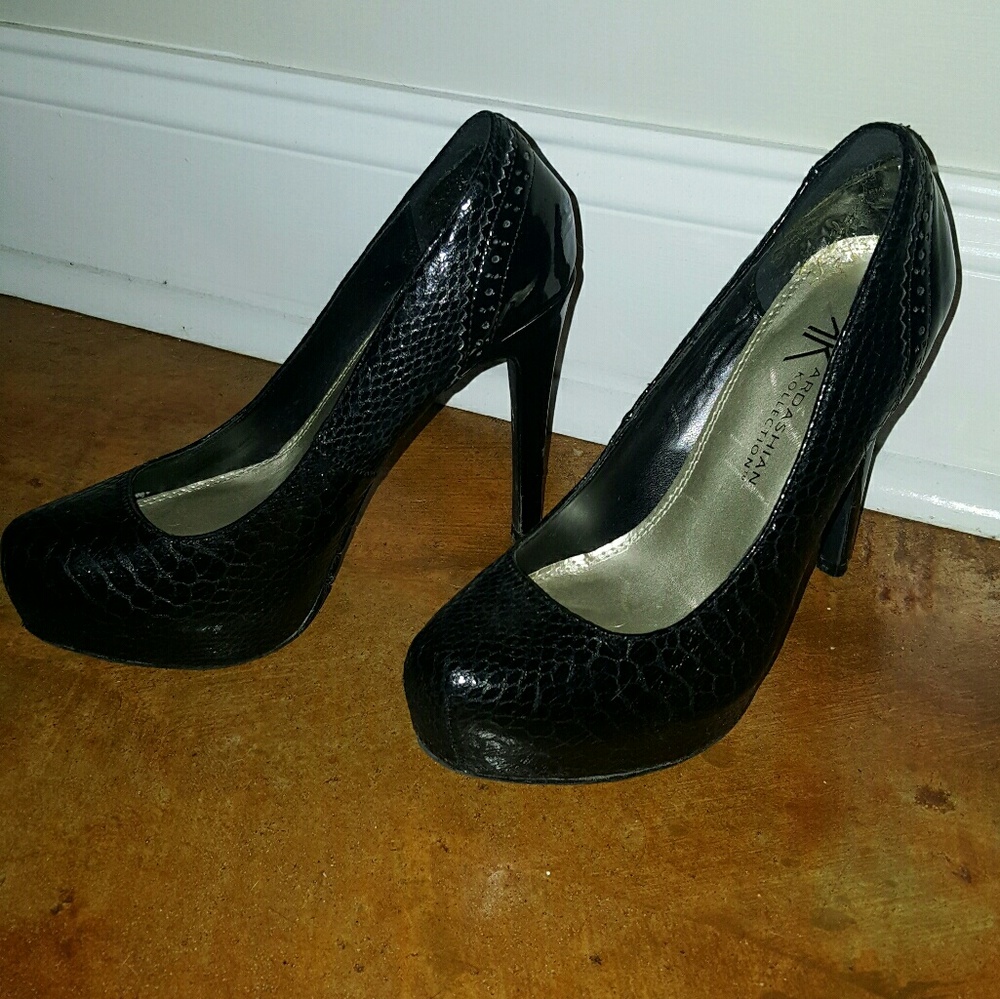 Black heels
