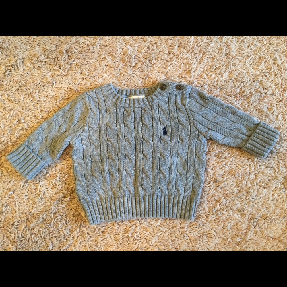 Ralph Lauren Boys Cable Knit Sweater 3 Month