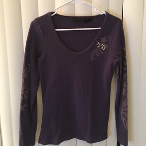 Purple Harley Davidson long sleeves top.