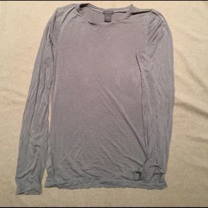 Ann Taylor Gray Long Sleeve Tee
