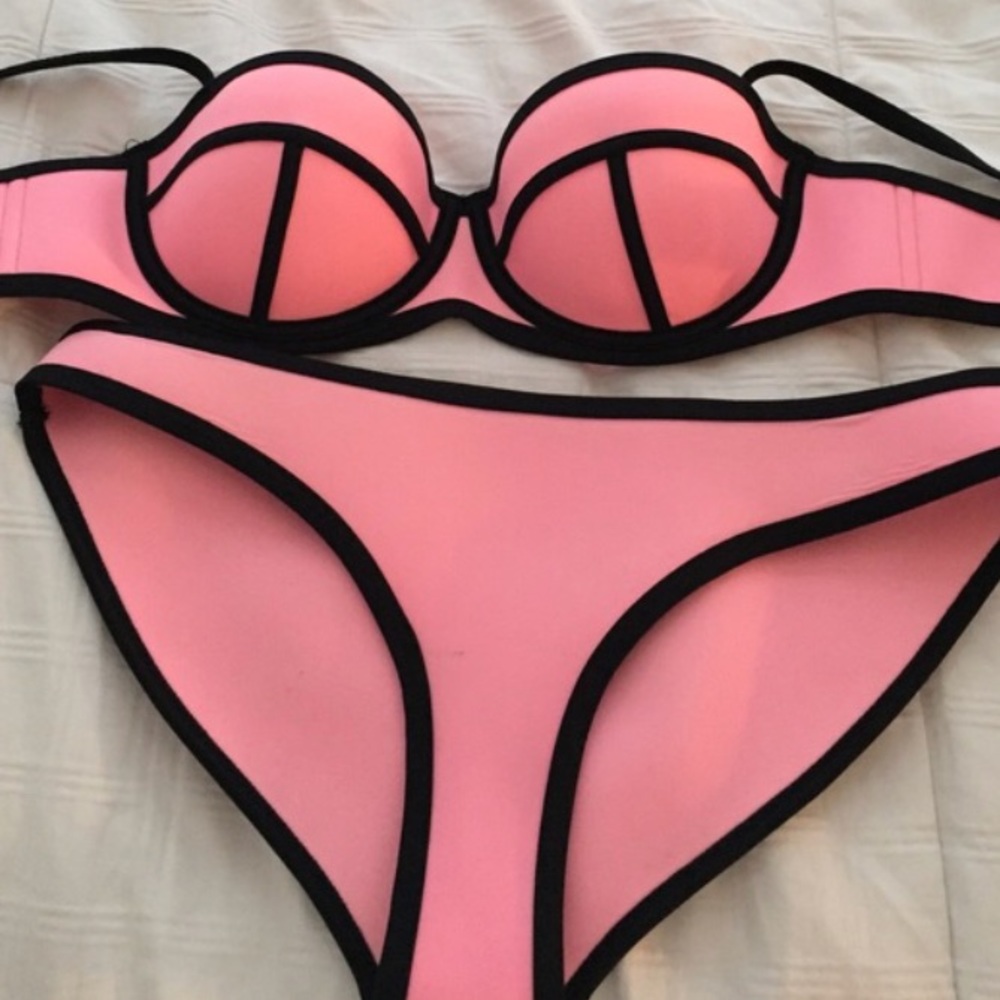 Pink Triangl Swim Suit