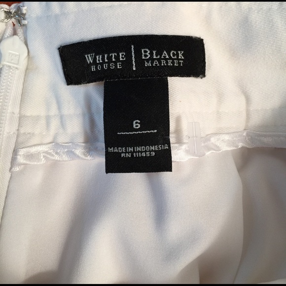 WHBM pencil skirt, white, size 6, summer ready,NEW - Picture 2 of 7