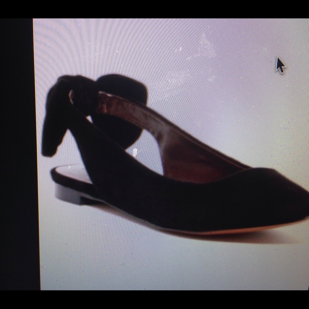 Report black bow flats