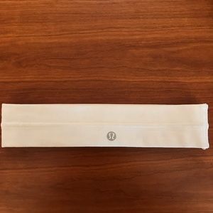 White lululemon headband brand new, never worn