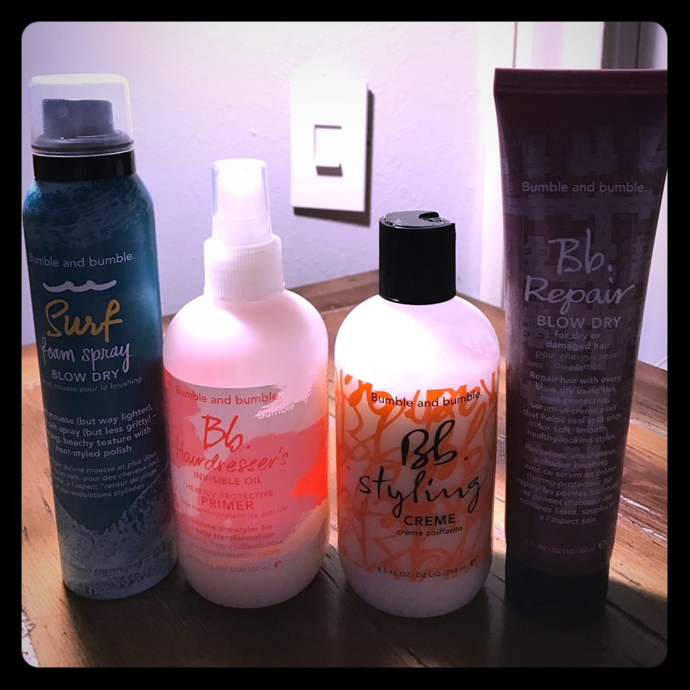Lot of full size bumble and bumble hair products