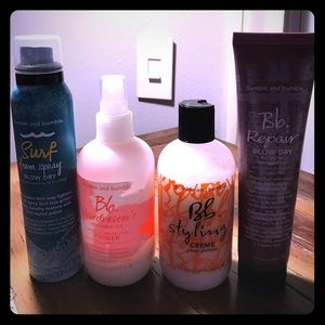 Lot of full size bumble and bumble hair products