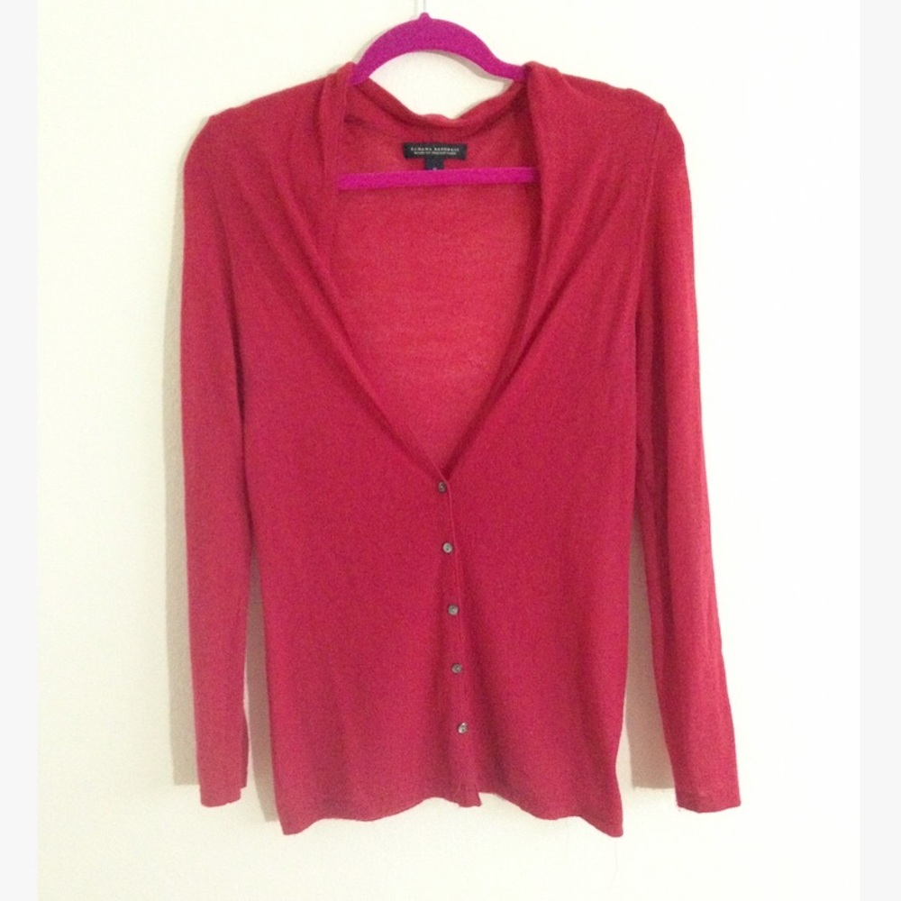 Banana Republic Red Wool Cardigan size Medium