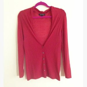 Banana Republic Red Wool Cardigan size Medium