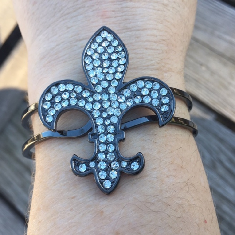 Fleur de Lis Bling Cuff! NEW!
