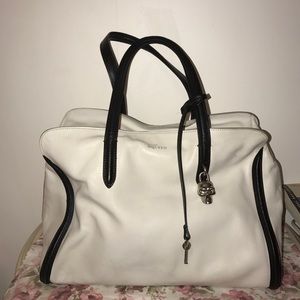 Alexander McQueen Skull Padlock Zip Around Top Bag