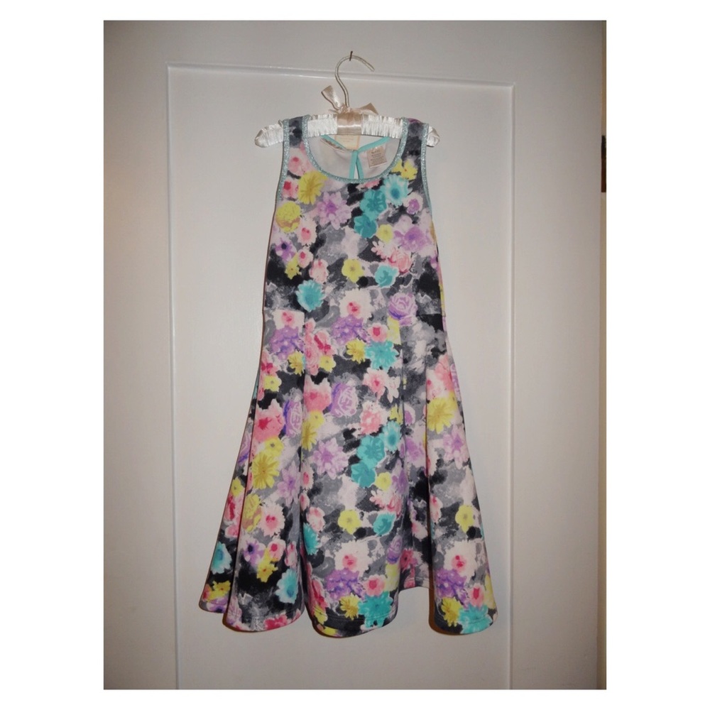 Scooter Brown Pastel Flower Dress