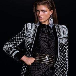 Balmain X H&M Velvet Dress