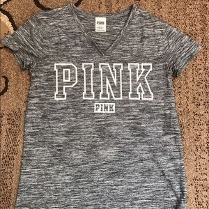 Heathered gray xs pink/vs shirt