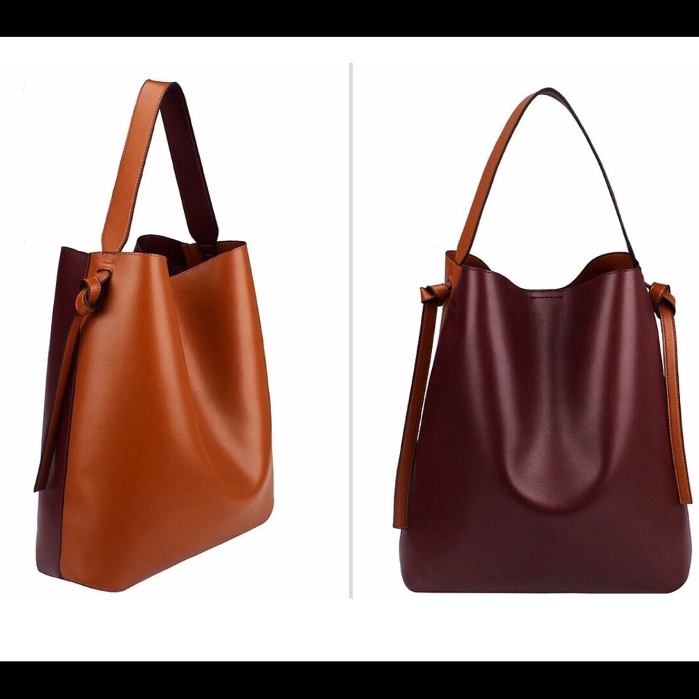 Color Block Large Hobo Boutique Bag