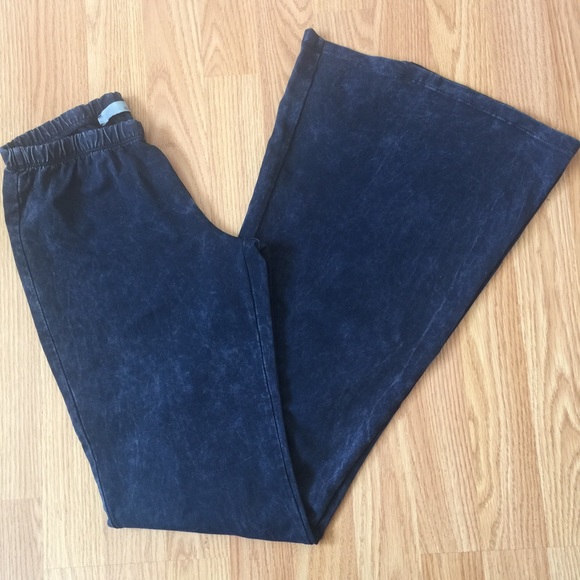 DENIM COLOR BELL BOTTOM PANTS - Picture 4 of 4