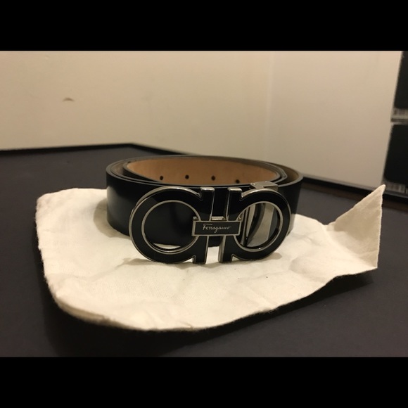 Ferragamo Men Black Ferragamo Belt