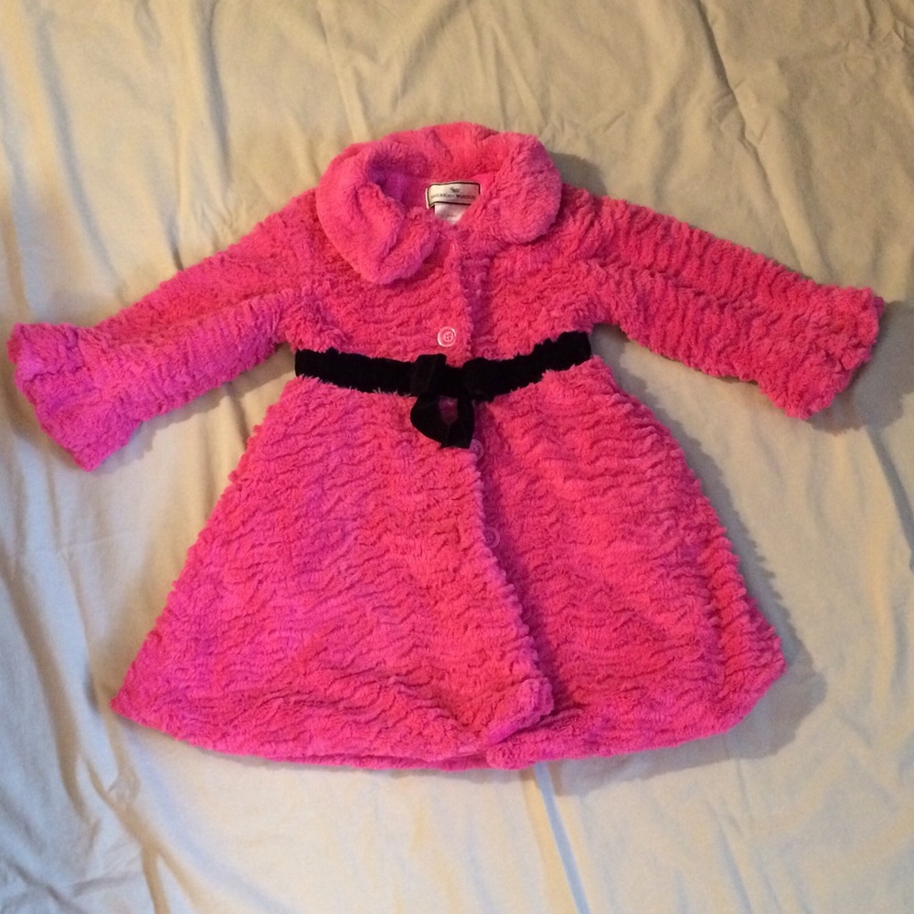 Girls Size 5 Pink Dress Coat
