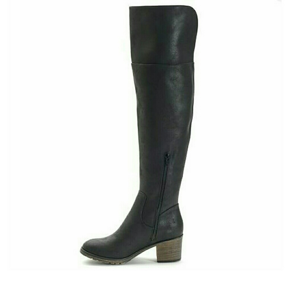 Black Over-The-Knee Boots - Picture 2 of 5