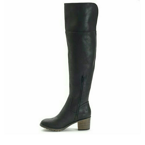 Black Over-The-Knee  Boots - Picture 2 of 5