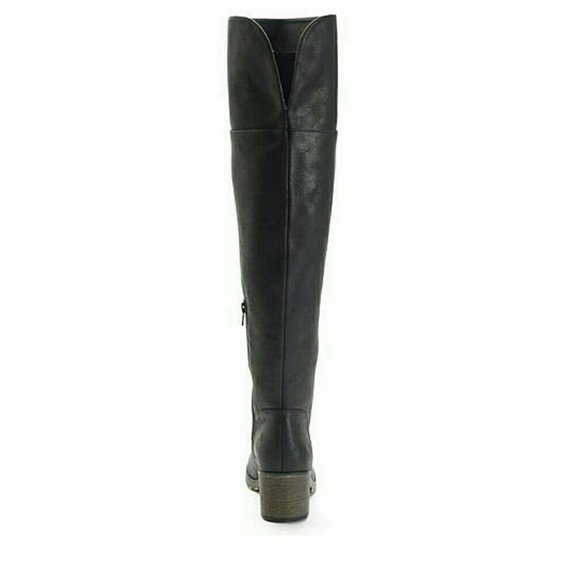 Black Over-The-Knee  Boots - Picture 3 of 5