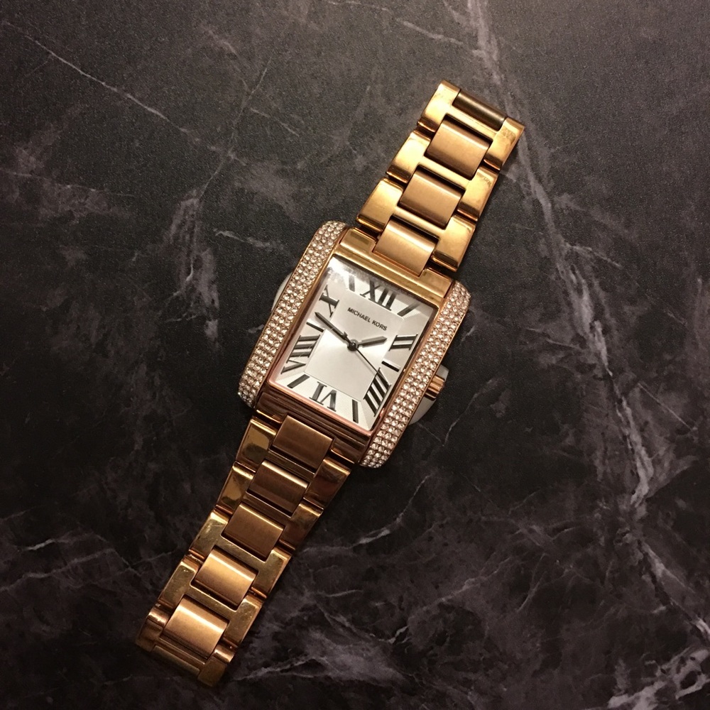 Michael Kors Pave Gold Watch