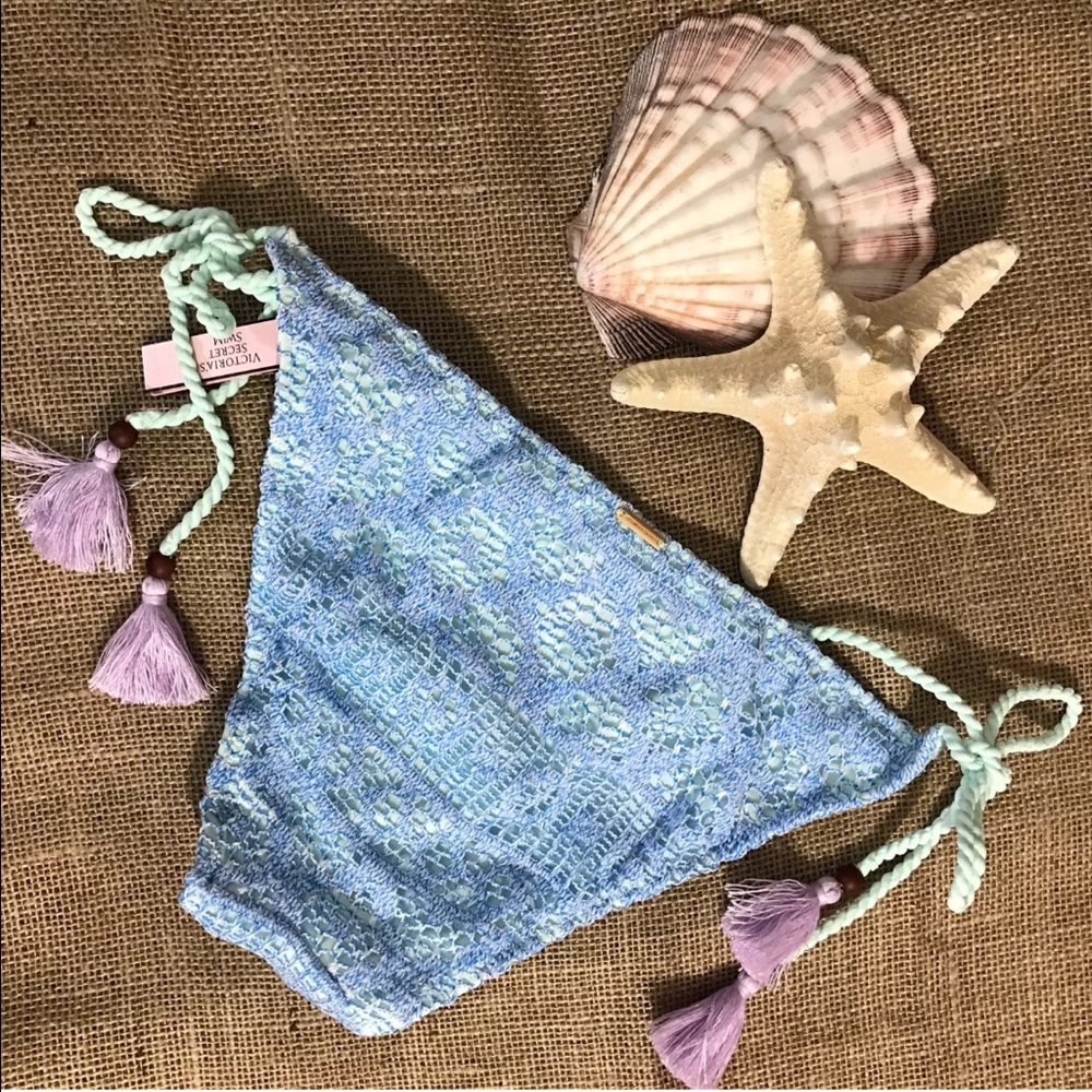 Victoria's Secret crochet Side Tie Bikini Bottom - Picture 7 of 7
