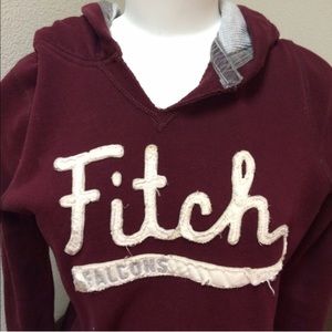 Burgundy Hollister hoodie