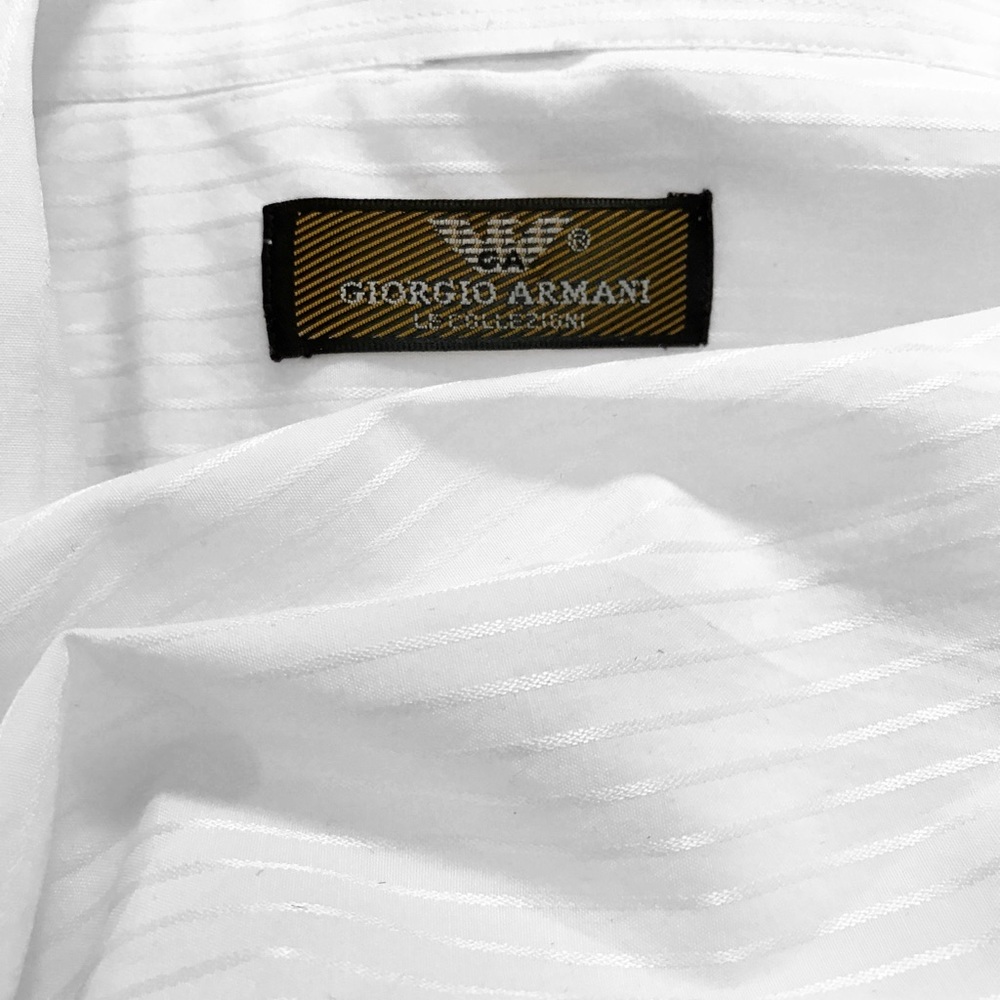 Giorgio Armani boyfriend style white button down - Picture 5 of 5
