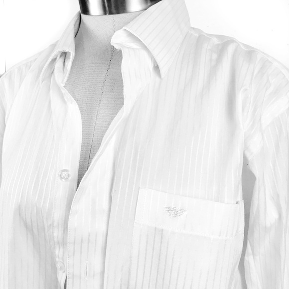 Giorgio Armani boyfriend style white button down - Picture 3 of 5
