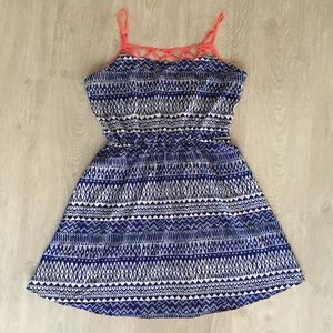 Tribal print summer dress sundress