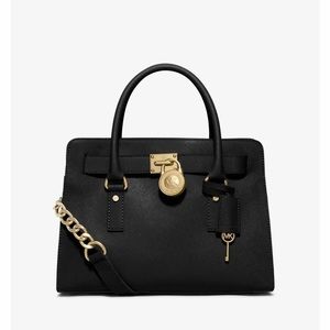 Michael Kors Hamilton saffiano leather satchel