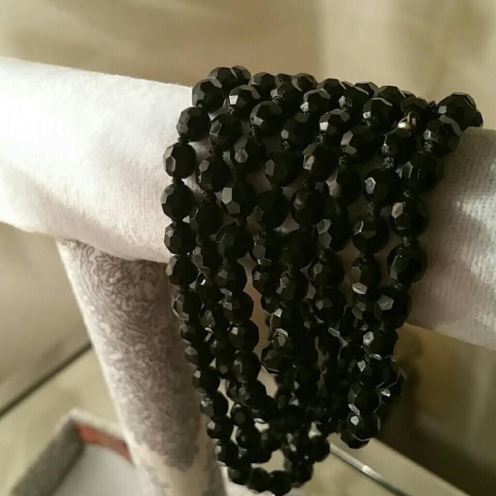 30" string of Knotted Vintage Beads (Costume)
