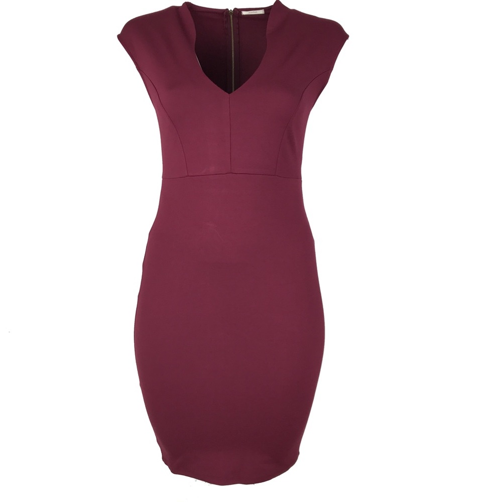 The Burgundy Body-con Dress - Plus - Bestselling!