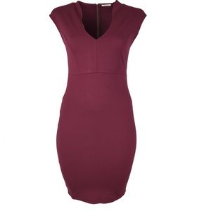 The Burgundy Body-con Dress - Plus - Bestselling!