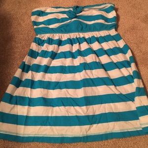 Striped Hollister Strapless Top