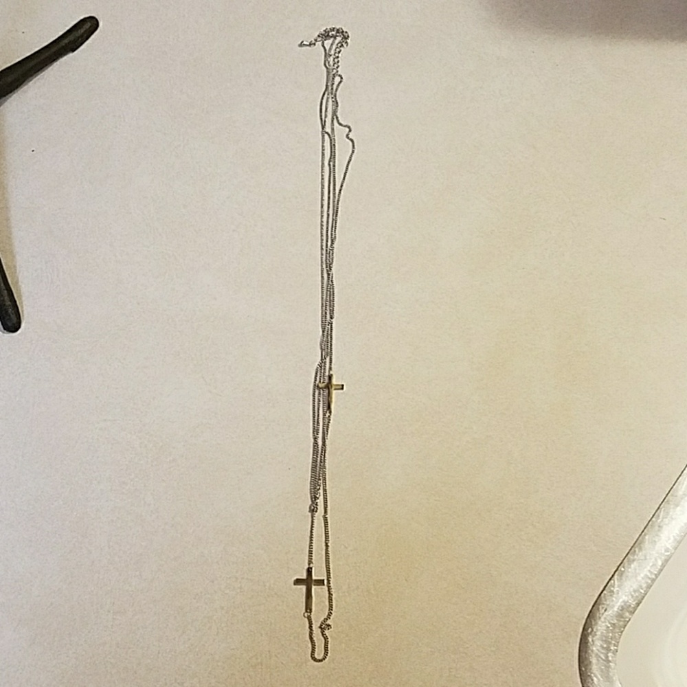 BOGO FREE New Double Silver Necklace