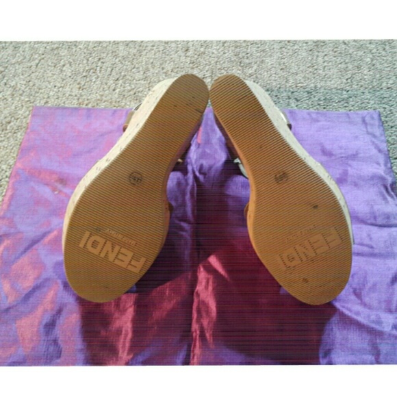 Fendi wedge sandals in size 35.5 (5.5) - Picture 2 of 3