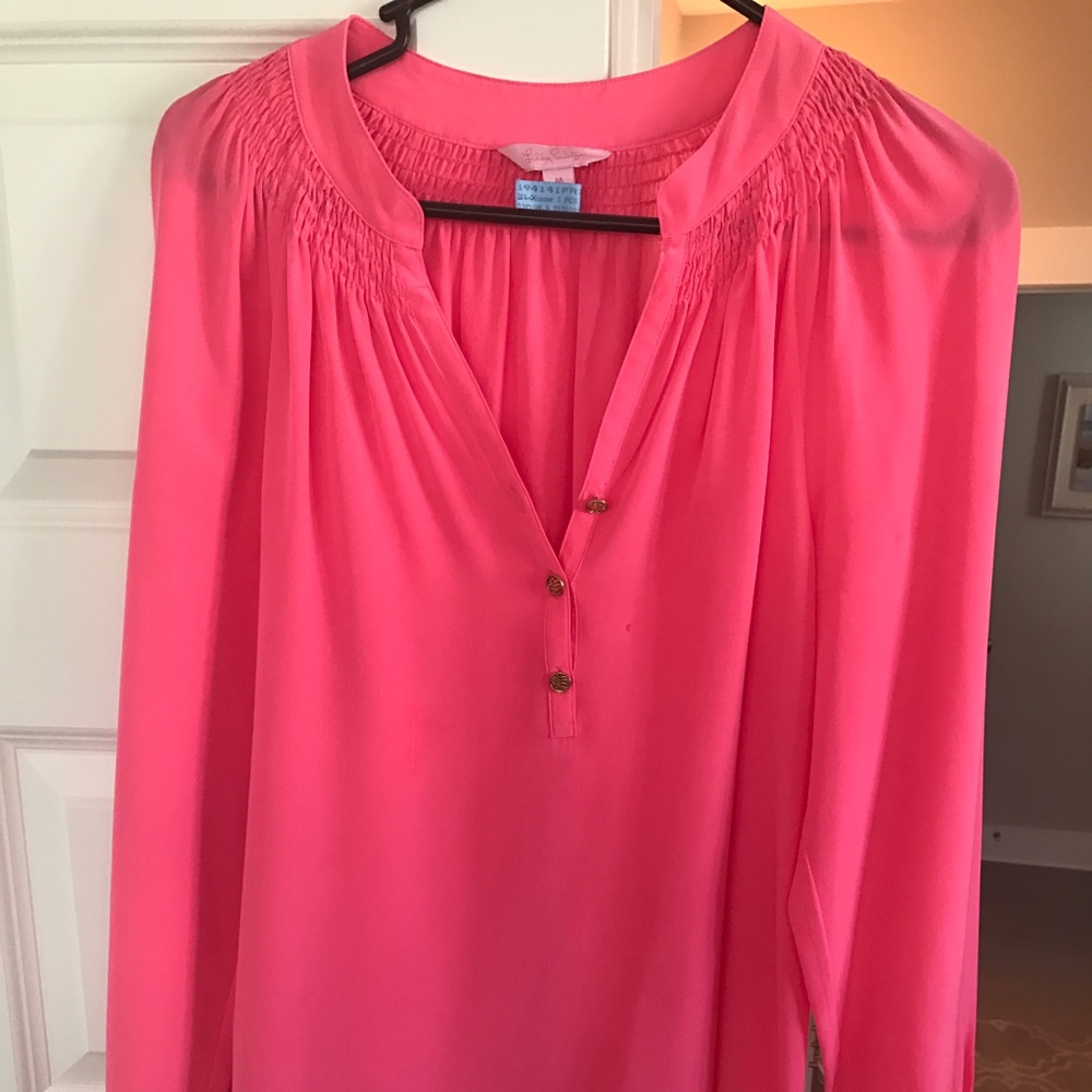 Pink Lilly Pulitzer Elsa Blouse