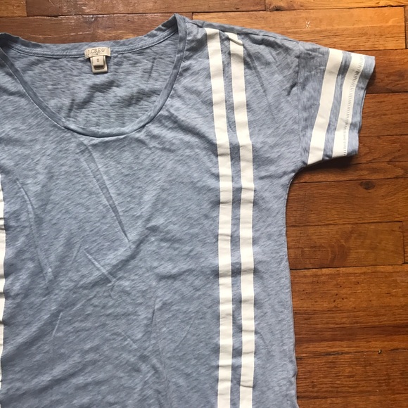 J. Crew blue baseball t shirt. Size small - Picture 2 of 5