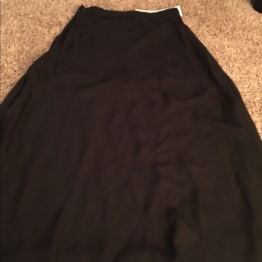 NWT trendy Mimi Chica maxi black Chiffon Skirt - Picture 2 of 8