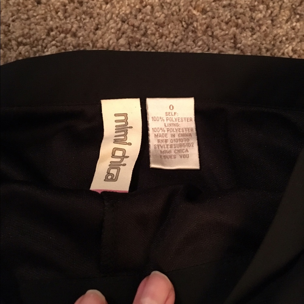 NWT trendy Mimi Chica maxi black Chiffon Skirt - Picture 3 of 8