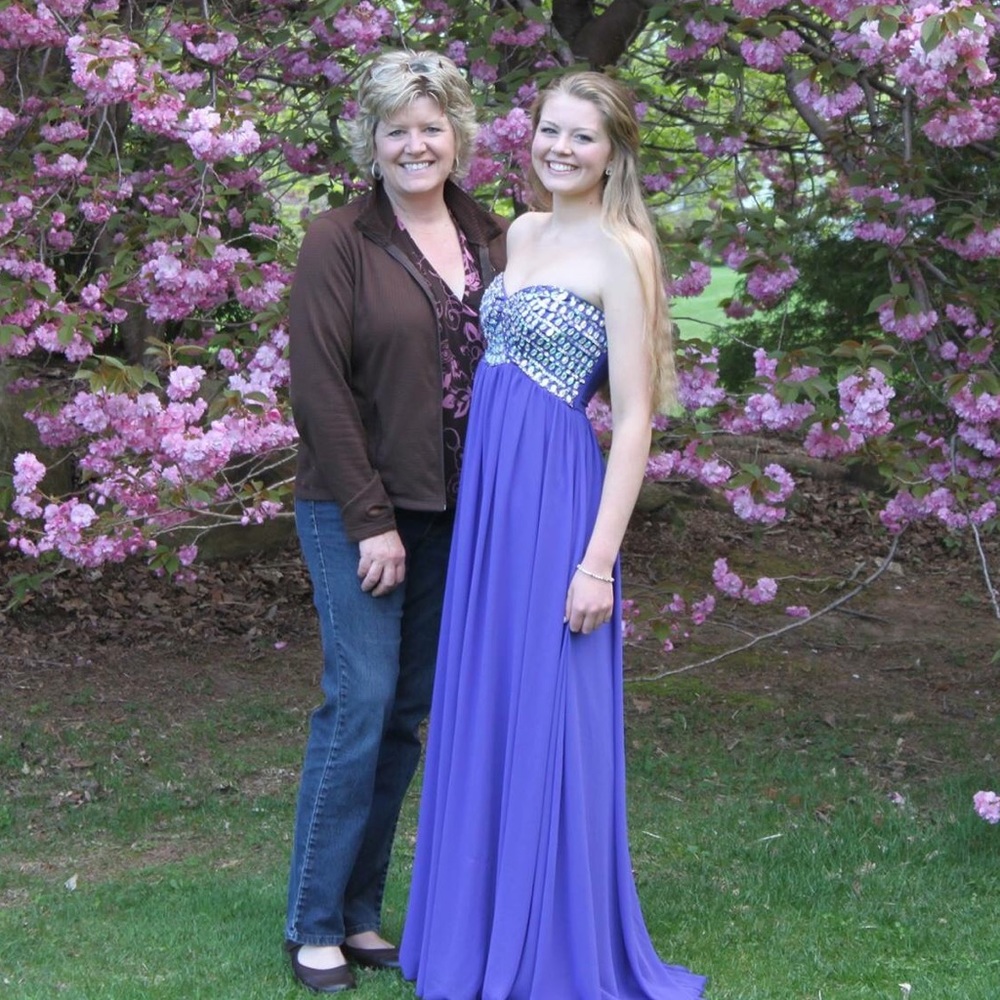 Lilac prom dress