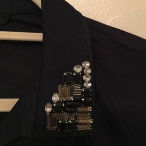 Banana republic collar jewel detail blouse