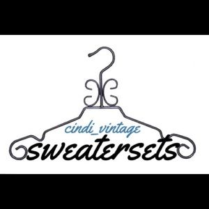 Sweater, cardigan or blouse & matching shell sets.