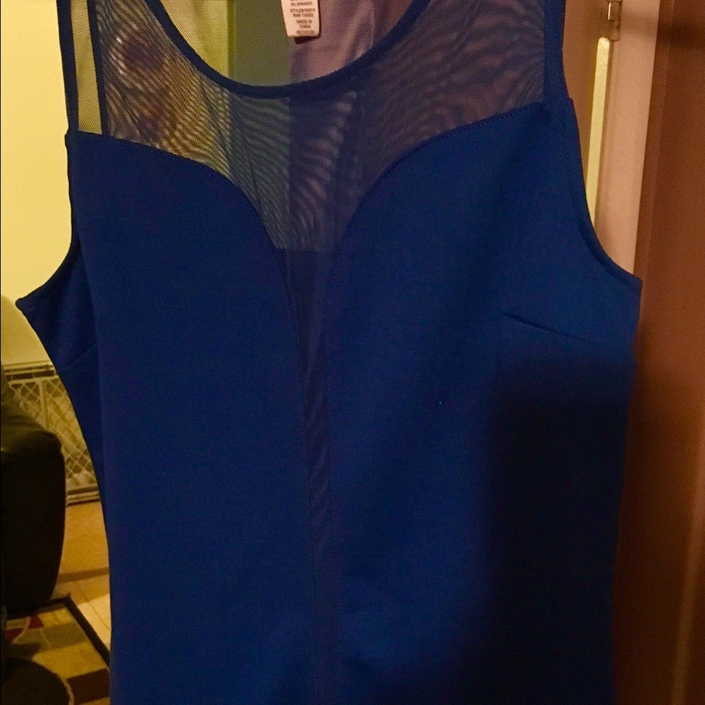Beautiful sexy blue top