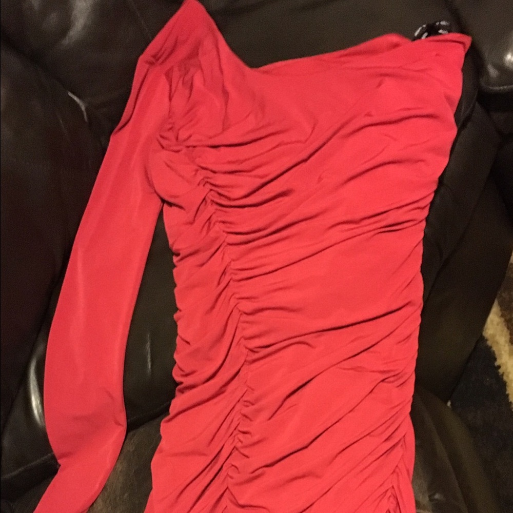 Beautiful sexy fitted red dress