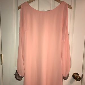 Gorgeous dress with beaded cuffs