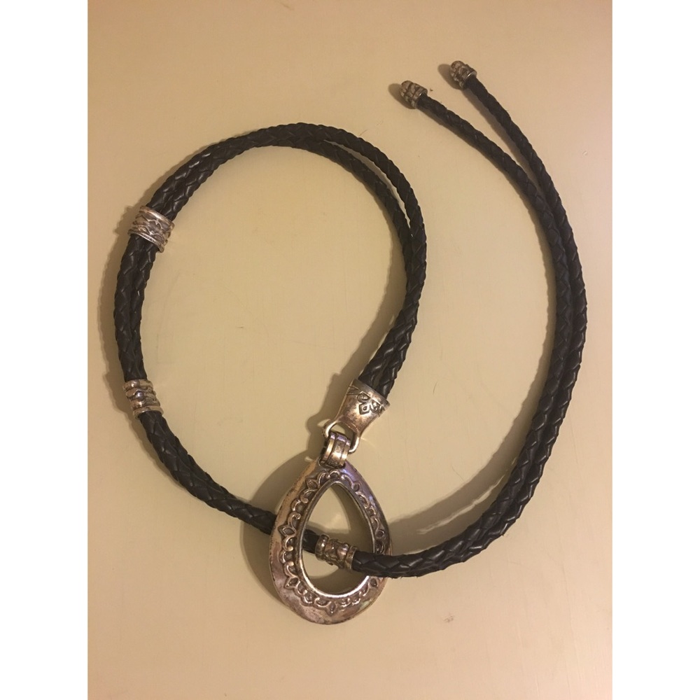 🌵Vintage Leather/ Silver Western Belt 🌵